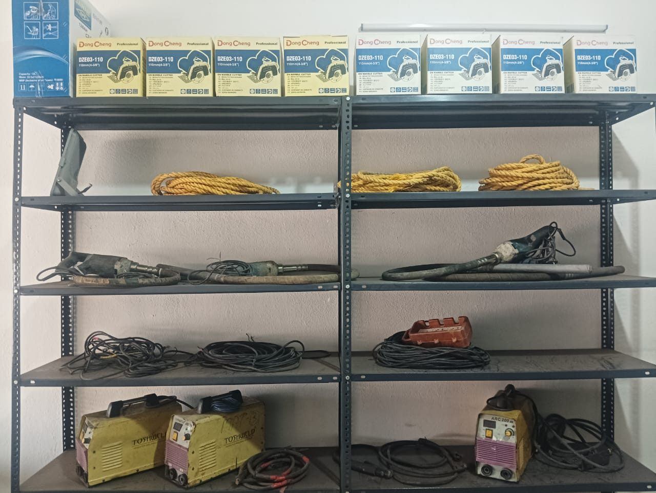 Construction Site Equipments - Wheelbarrows, Safety Belts & Cable Boxes